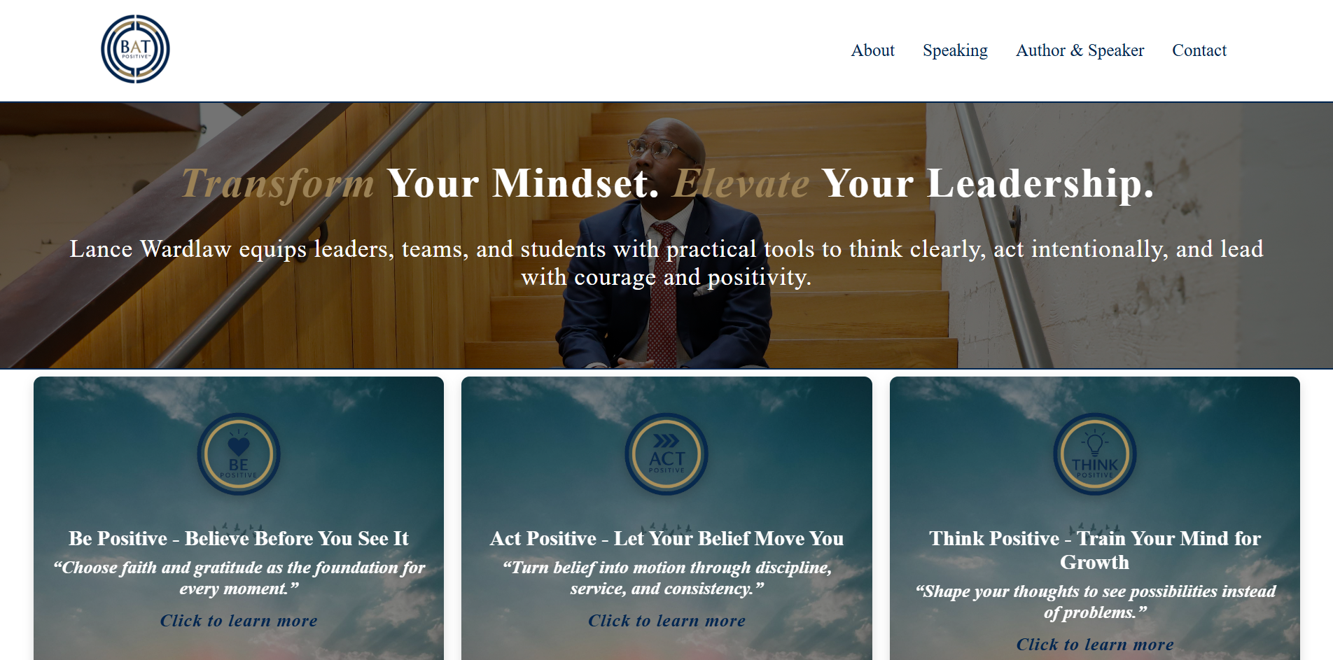 B.A.T Positive Homepage